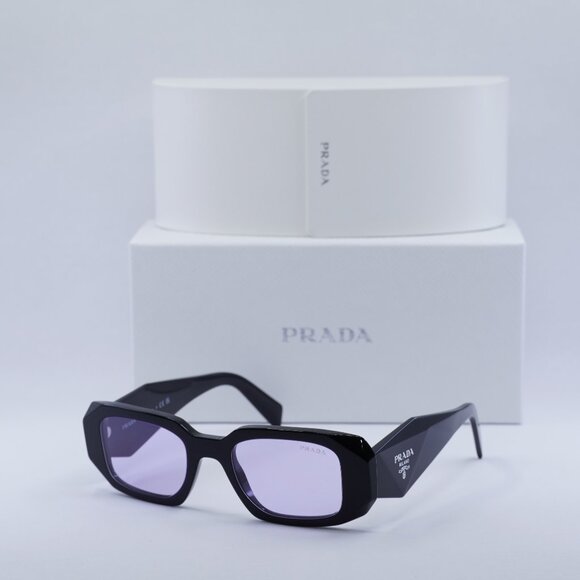 Final Price! Prada PR17WS 16K40J Black Violet Sunglasses - Picture 3 of 9